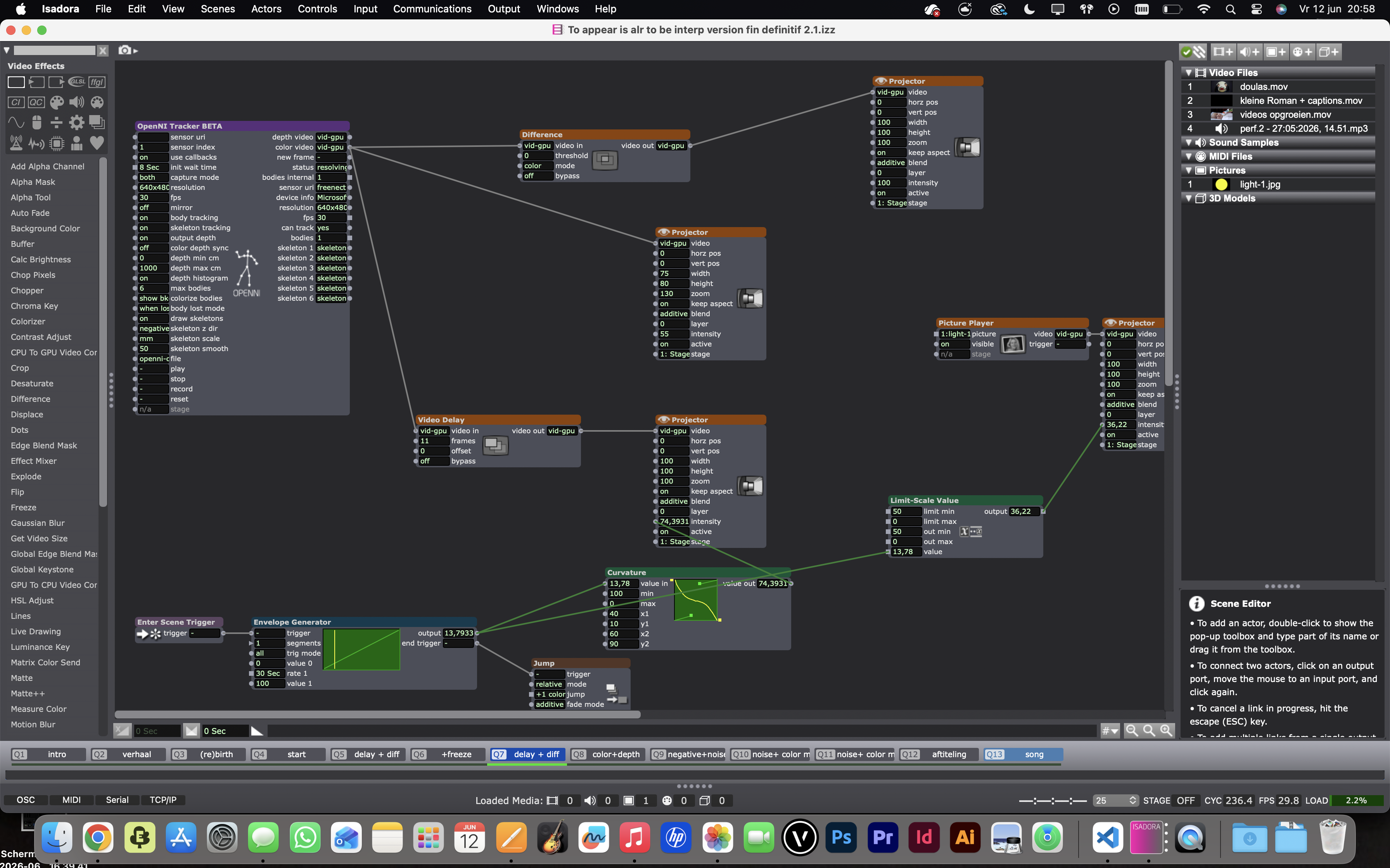Screenshot Isadora 7